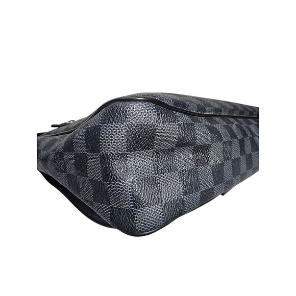LOUIS VUITTON Daniel Crossbody MM Black Canvas Damier Shoulder Bag Graphite Mens - Picture 11 of 16